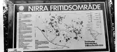 Orienteringstavla Nirra fritidsområde.