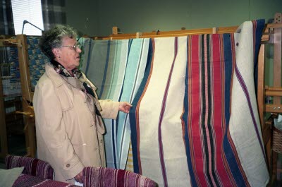 Hela Sverige Väver; Öppet hus i vävsalen 1994.