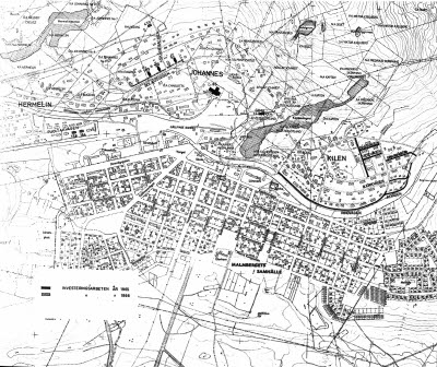 Karta. Malmbergets samhälle.