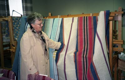 Hela Sverige Väver; Öppet hus i vävsalen 1994.
