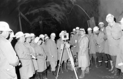 Malmberget. Presidio möte för gruvmästare från hela världen.