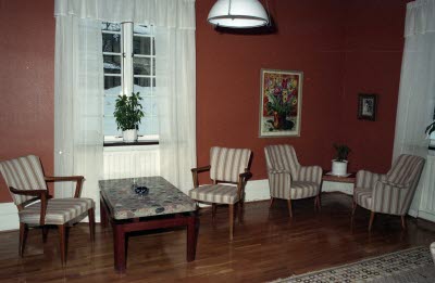 Möbler på Bolagshotellet.