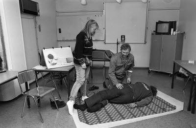 Samaritutbildning med Ingrid Jonsson 1994.