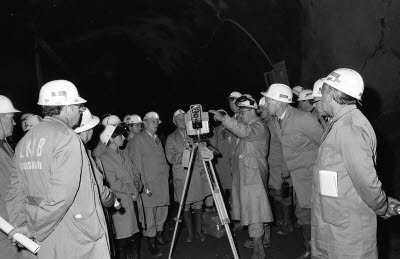 Malmberget. Presidio möte för gruvmästare från hela världen.