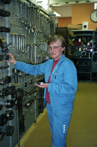 Mekaniskaverkstan. Maj-Britt Larsson.