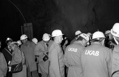 Malmberget. Presidio möte för gruvmästare från hela världen.
