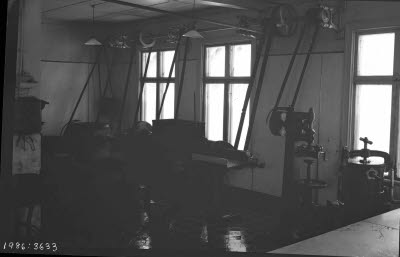 Snickeriverkstad, interiör.