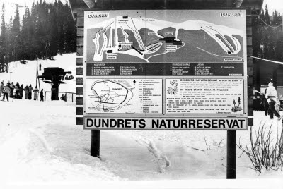 Dundrets Naturreservat, orienteringstavla.