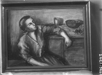 Avfotograferad tavla, konstverk. Konstnär: Florence Atterling.