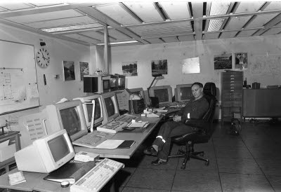 Anrikningsverket. Gamla kontrollrummet.