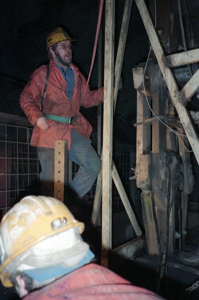 Linbyte i Vitåfors östrabergschakt.