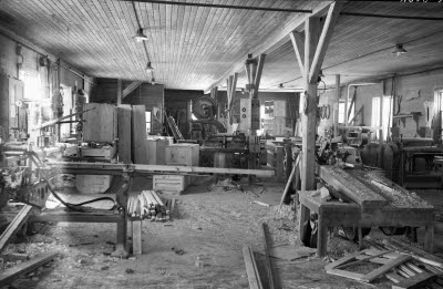 Snickeriverkstad, interiör.