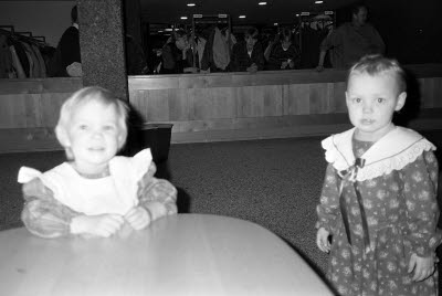 Folkets hus Malmberget Nordan. Barnfesten 1993-01-16.