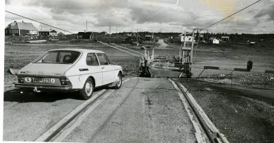 Killingi. Färja över Kaitumälven; Kaitum älv.