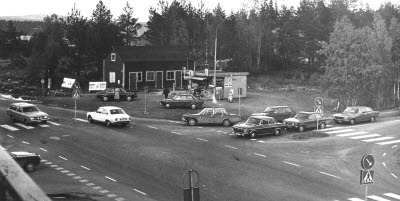 Hedkiosken, Gällivare. Korsningen Malmbergsvägen/Wennerströmsvägen.