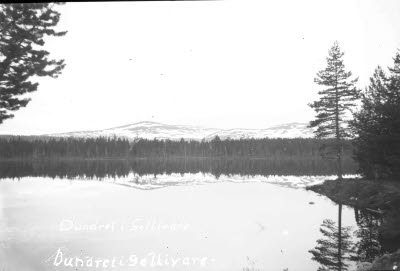 Nuolajärvi; Dundret i bakgrunden.