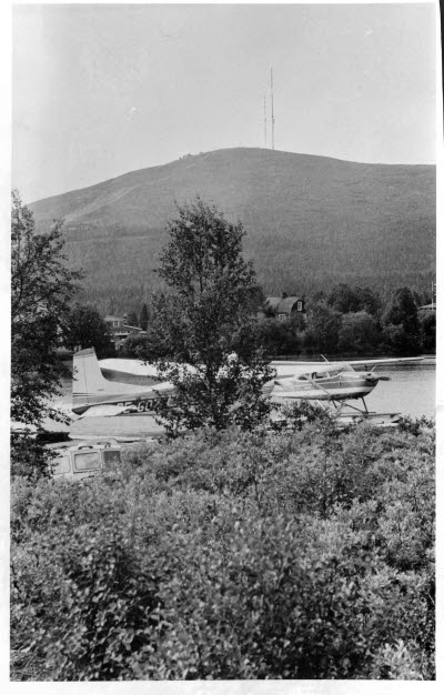 Vassaraträsket, Gällivare. Flygplan. Dundret.