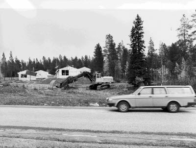 Pågående bygge. Husbyggnation,