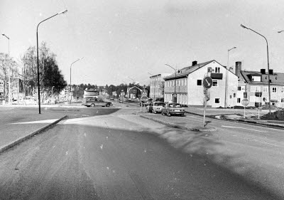 Korsningen Lasarettsgatan/Parkgatan, Gällivare.