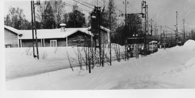 Tågspår; rensningslok.