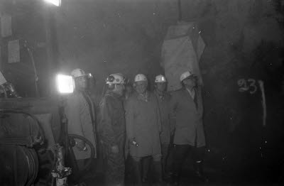 Malmberget. Presidio möte för gruvmästare från hela världen.