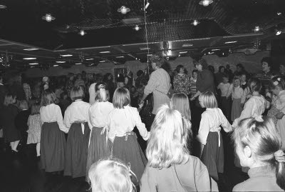 Folkets hus Malmberget Nordan. Barnfesten 1993-01-16.