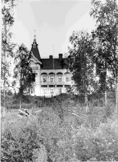 Fjällnäs slott, Gällivare. Uppförd 1888 av överste/gruvbolagschef Carl Otto Bergman.