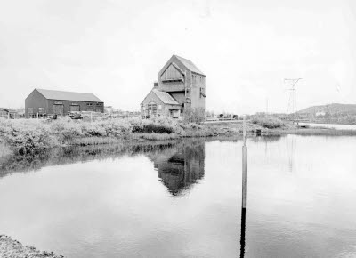 Gamla sågverket vid Vassara älv; Vassaraälven, Gällivare.