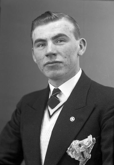 Porträtt av en herre. Ateljefoto.