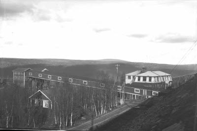Tingvallskulle sovringsverk. Gruvstugan i bakgrunden.