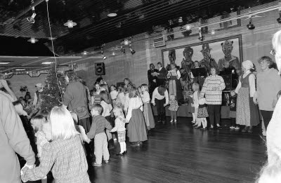 Folkets hus Malmberget Nordan. Barnfesten 1993-01-16.