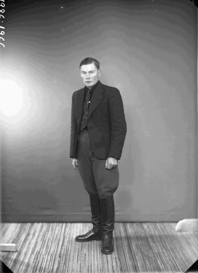 Porträtt av en herre.