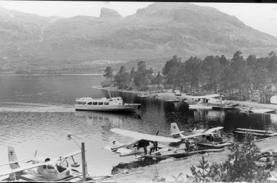 Langas båt- och flyghamn, Stora Sjöfallet.