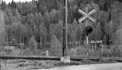 Järnvägsövergång Vassarabron, Gällivare.