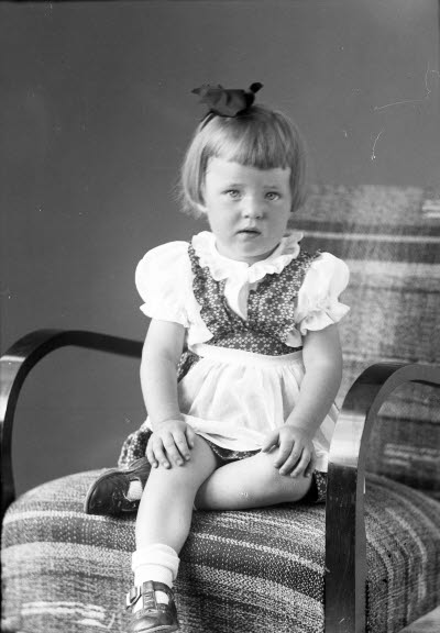 Porträtt av ett barn.