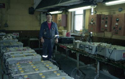 Batteriladdning stationen. Johnny Nilsson.