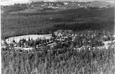 Vy över Dundret och Andra Sidan, Gällivare.