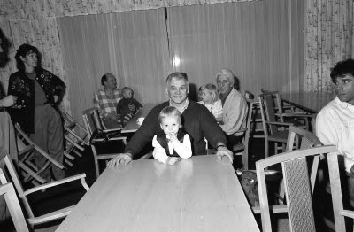 Folkets hus Malmberget Nordan. Barnfesten 1993-01-16.
