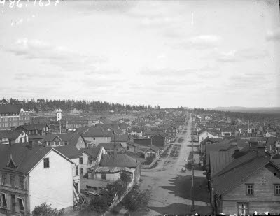 Bilden är tagen från "Tysta Maris" torn.