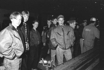 Skolklass på studiebesök.