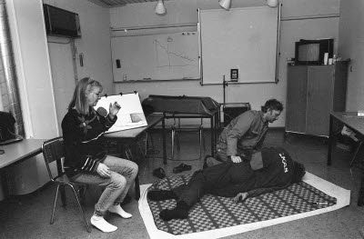 Samaritutbildning med Ingrid Jonsson 1994.