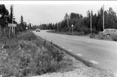 "5:an", Porjusvägen, Gällivare; väg upp till Fjällstugan och TV-masten, Dundret.