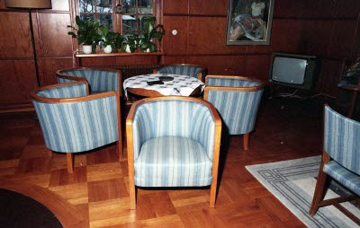 Möbler på Bolagshotellet.