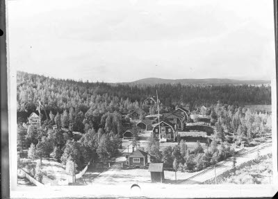 Vy över Vitåfors bostadsområde.