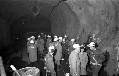 Malmberget. Presidio möte för gruvmästare från hela världen.