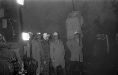 Malmberget. Presidio möte för gruvmästare från hela världen.