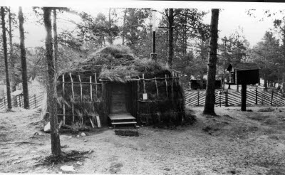 Torvkåta på Hembygdsgården, Gällivare.