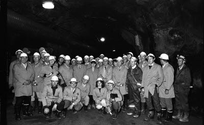 Malmberget. Presidio möte för gruvmästare från hela världen.