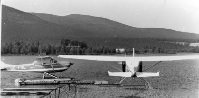 Flygplan på Vassaraträsket, Gällivare.