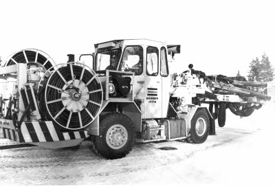 Atlas Copco Boomer H171 S. (LKAB) Borraggregat; borrigg; borrmaskin.